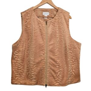 Jordan Woman Gold Animal Print Vest 2X